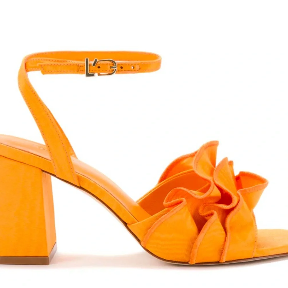 Larroude Selena Ruffle Sandals - Picture 2 of 5